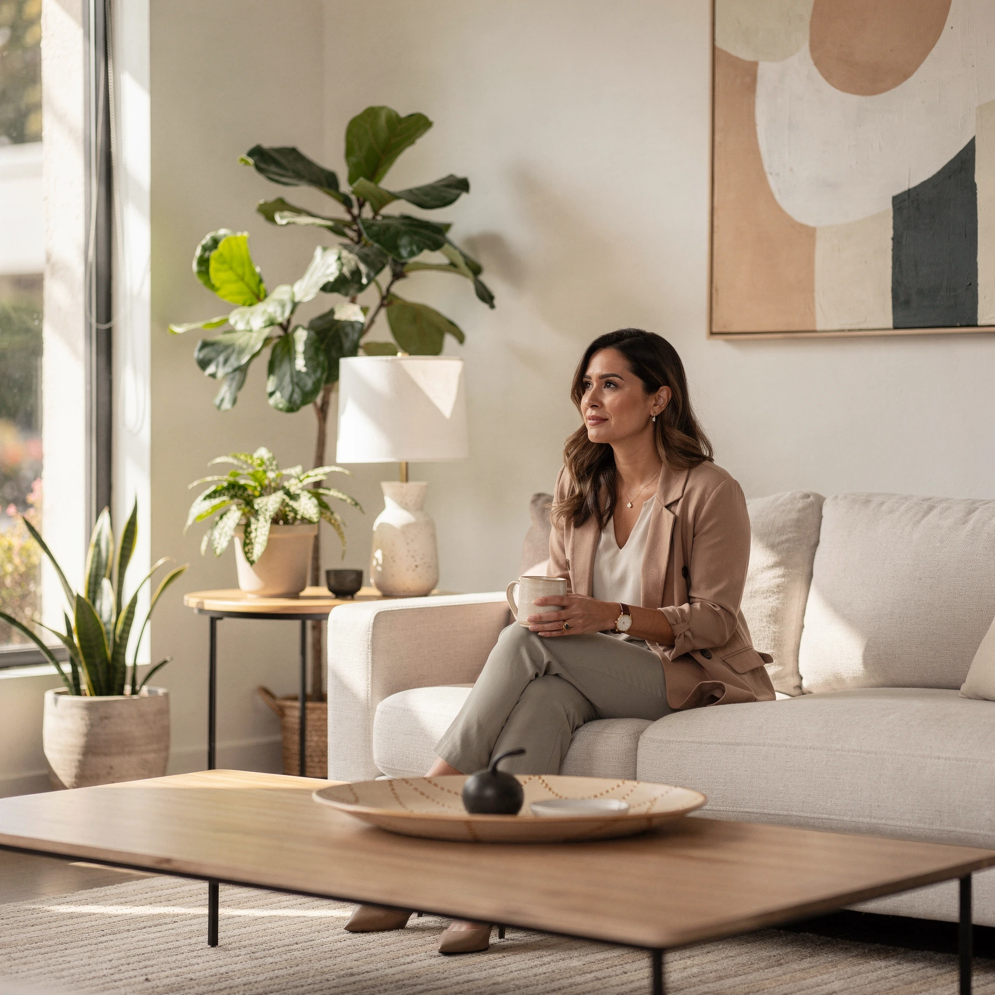 Therapist in Tarzana, CA – therapy session in a calm counseling office at Uriel Behavioral Wellness